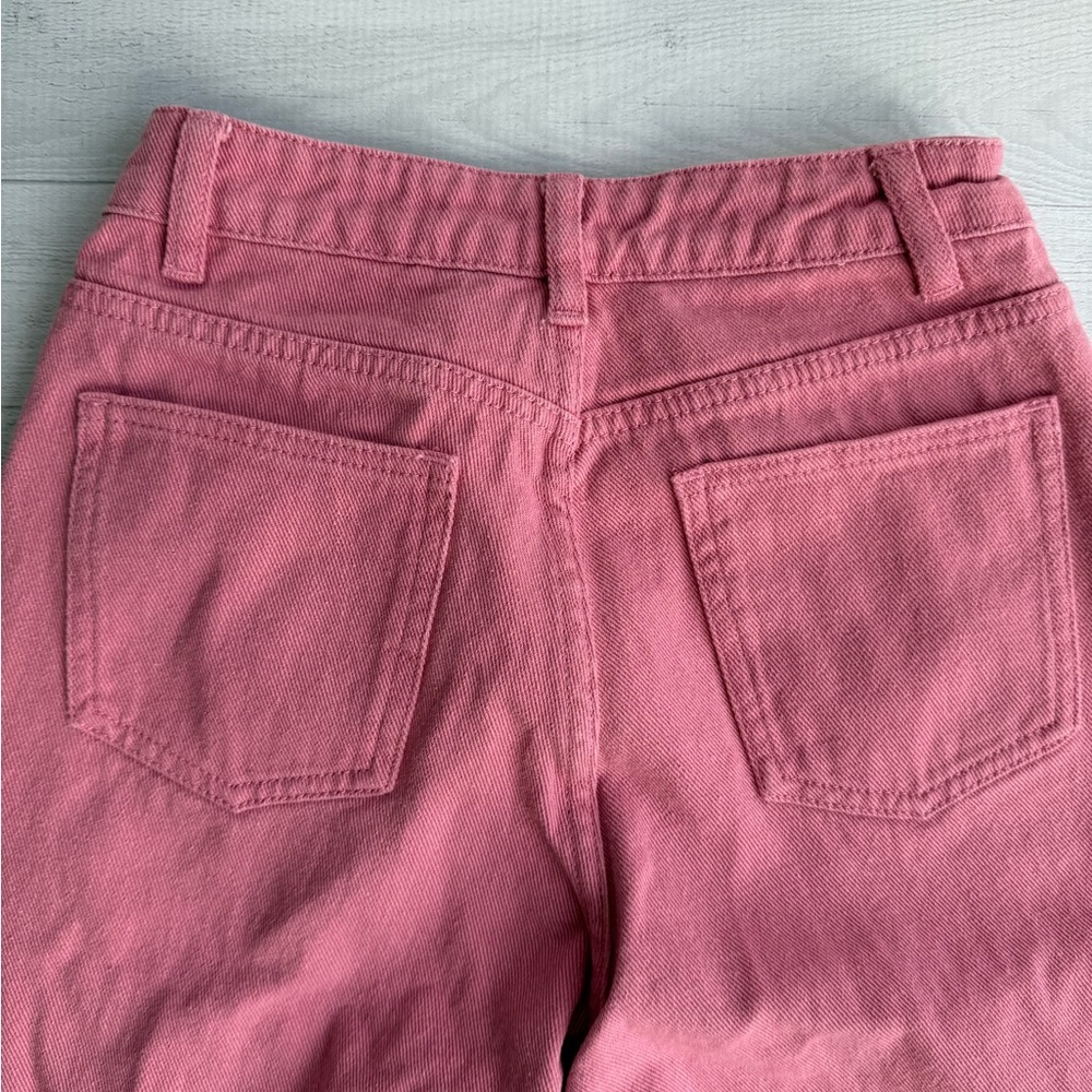 Cider Pink Denim Middle Waist Wide Leg Jeans XS/2 - Picture 5 of 7